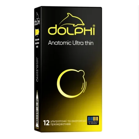 Презервативи Dolphi Anatomic Ultra Thin анатомічні надтонкі №12