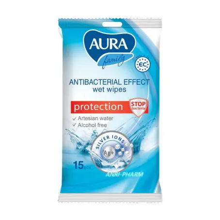 СЕРВ. ВОЛОГІ AURA антибакт. №15