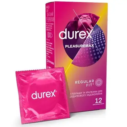 DUREX Pleasuremax Презервативи  рел'єф. з ребр. і крапк. №12