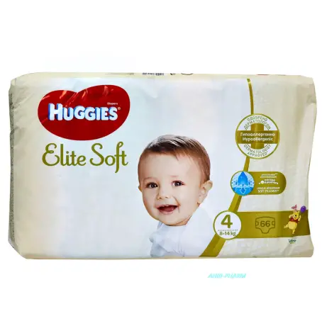 ПІДГУЗ HUGGIES ELITE SOFT 4 (8-14 кг) №66