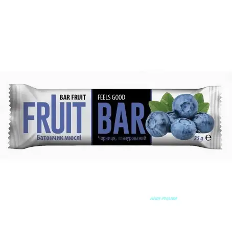 БАТОНЧИК МЮСЛІ FRUIT BAR Чорниця 25 г