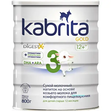 СУМІШ МОЛОЧН. KABRITA 3 GOLD на основі коз. молока 12-18 міс. 400 г