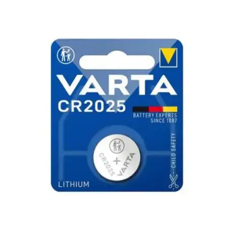 Батарейка Varta CR 2025 литиевая, 1 штука