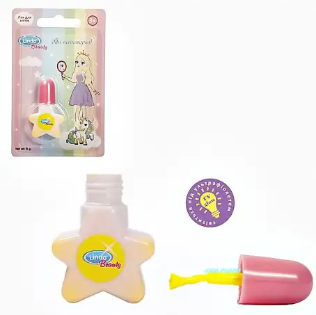 ЛАК Д/НІГТІВ LINDO на водній основі 6 г тон 03 жовт.