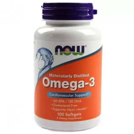 Омега-3 NOW FOODS 1000 мг Поддержка сердца капсулы №100