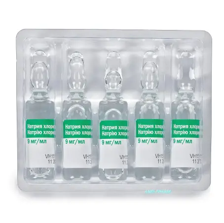 НАТРІЮ ХЛОРИД 0,9% 5 мл №10 р-н д/ін. амп.