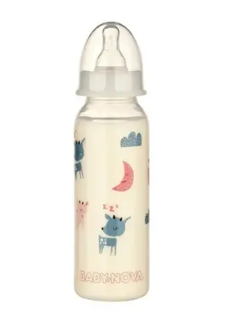 ПЛЯШЕЧКА BABY-NOVA ДЕКОР Нічна для дев. 240 мл 47011-2