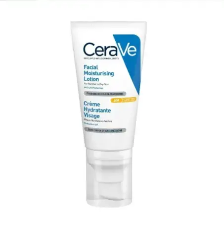 Крем для обличчя CeraVe SPF25 денний зволожуючий для нормальної та сухої шкіри, 52 мл