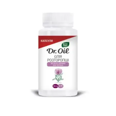Дієтична добавка Олія Розторопші Dr. Oil капсули №60