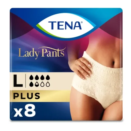 Труси урологічні TENA Lady Pants Plus creme р.L (95-130 см) для жінок,  №8