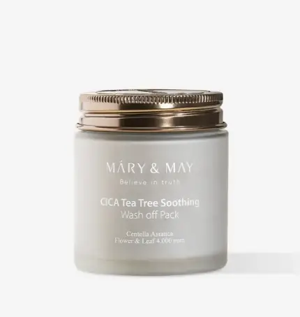 Маска очищающая  успокаивающая с чайным деревом и центеллой Mary&May, 125 г