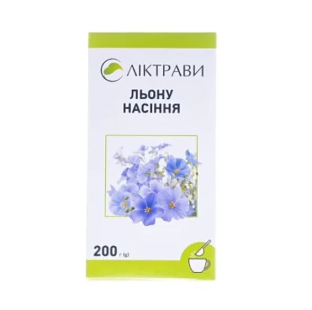 Дієтична добавка Льону насіння Ліктрави по 200 г у пач. з внут. пак.