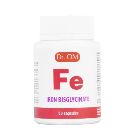 Железа бисглицинат (Iron bisglycinate) 15 мг Dr.OM, капсулы №30