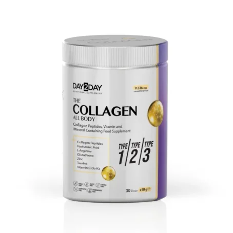 Комплекс колагену, вітамінів та мінералів проти болю у суглобах Day2Day The Collagen All Body, 30 порцій по 10г