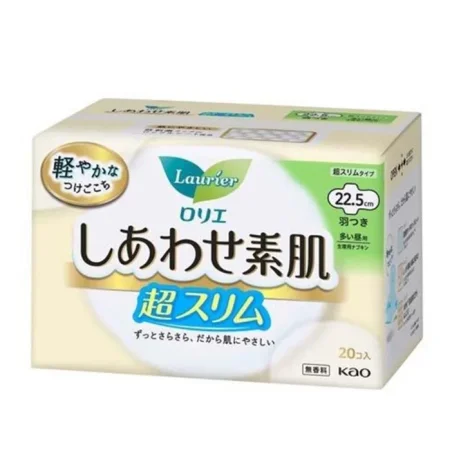 KAO Laurier Happy Skin Heavy Day Use Slim ультратонкі гігієнічні прокладки 22.5 см, 20 шт