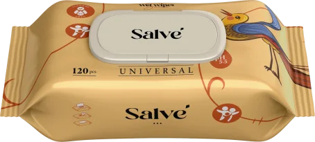 Салфетки влажные Salve универсальные, 120 шт.