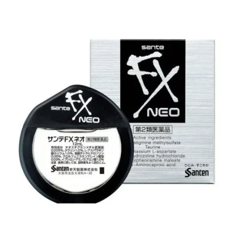 Капли для глаз Santen FX Neo с таурином от покраснения, 12 мл