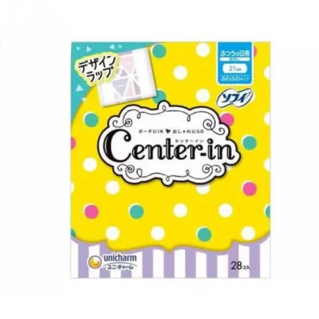 Прокладки гигиенические Unicharm Center-In Soft and Fluffy Day Use 21 см, 28 шт