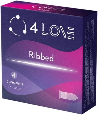Презервативы 4LOVE Ribbed Ребристые № 4