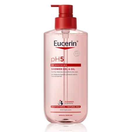 Гель для душу рН5 EUCERIN 99316 делікатний з живильними оліями для чутливої шкіри, 400 мл 