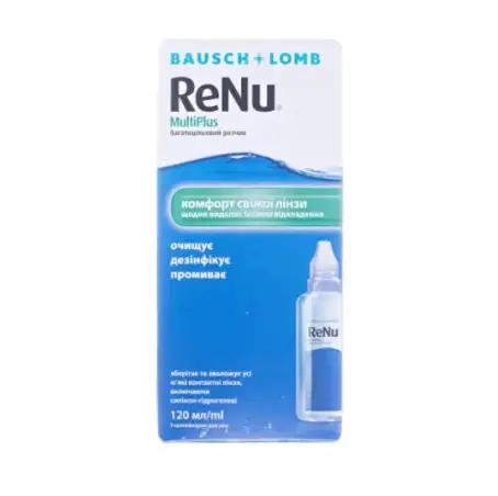 Розчин ReNu MultiPlus д/конт. лінз по 120 мл у флак. пласт.
