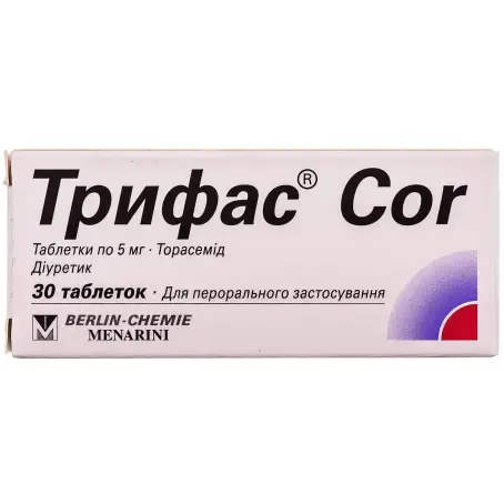 Трифас Cor таблетки 5 мг №30