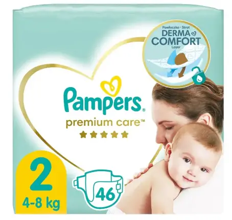  Подгузники Pampers Premium Care 2 (4-8 кг),46 шт