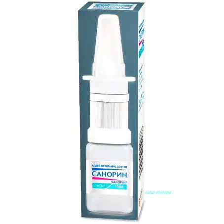 Санорин спрей назальний 1 мг/мл флакон 10 мл