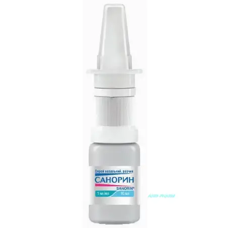 САНОРИН 0,1 % 10 мл спрей назал. фл.