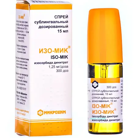 ИЗО-МИК 1,25 мг/1 доза 15 мл, 300 доз спрей дозир. фл.