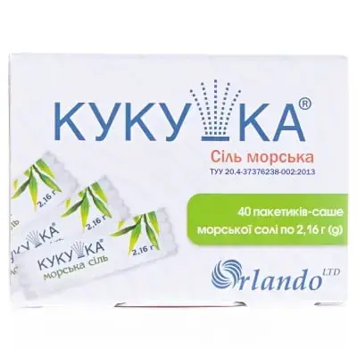 СОЛЬ МОРСКАЯ КУКУШКА 2,16 г №40 саше