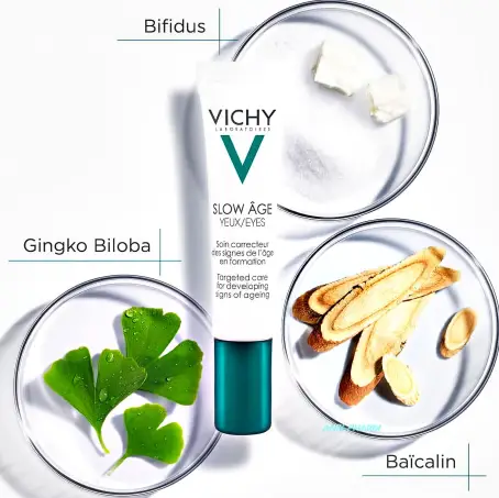 VICHY СЛОУ ЭЙДЖ СР-ВО УКРЕПЛ. д/ухода за кожей вокруг глаз п/призн. старен. на всех стад. форм. 15 мл