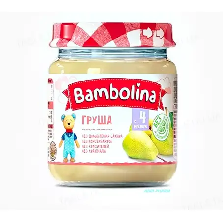 ПЮРЕ BAMBOLINA Груша з 4 міс. 100 г