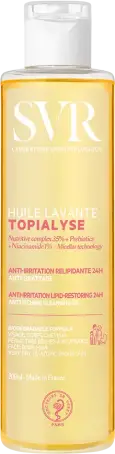 Олія SVR Topialyse ліпідовідновлююча очищуюча для сухої і чутливої шкіри схильної до атопії, 200 мл