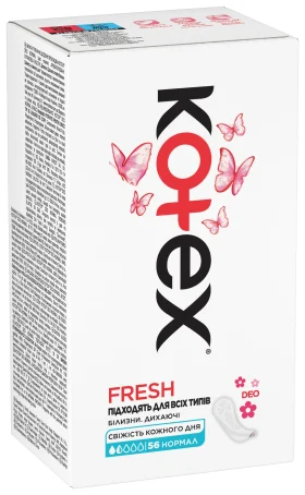 Прокладки гигиенические Kotex Normal Deo ежедневные №56