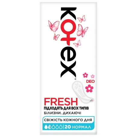 Прокладки гигиенические Kotex Normal Deo ежедневные №20