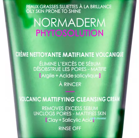 VICHY НОРМАДЕРМ ФІТОСОЛЮШН КРЕМ-ГЕЛЬ мат. д/глиб. очищ. жирн., схил. до недол. шкіри 125 мл