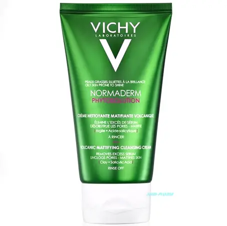 VICHY НОРМАДЕРМ ФІТОСОЛЮШН КРЕМ-ГЕЛЬ мат. д/глиб. очищ. жирн., схил. до недол. шкіри 125 мл