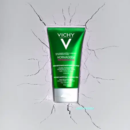 VICHY НОРМАДЕРМ ФІТОСОЛЮШН КРЕМ-ГЕЛЬ мат. д/глиб. очищ. жирн., схил. до недол. шкіри 125 мл