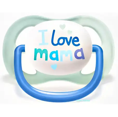 СОСКА ПУСТУШКА PHILIPS AVENT Ultra air I love силік. ортодонт. д/хлопч. 0-6 міс. №2 SCF080/01