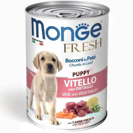 КОРМ ДЛЯ СОБАК MONGE DOG FRESH Puppy телятина з овочами 0,4 кг
