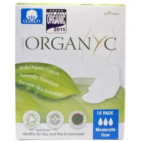 Гігієнічні прокладки ORGANYC NORMAL 3 крап. 10 шт