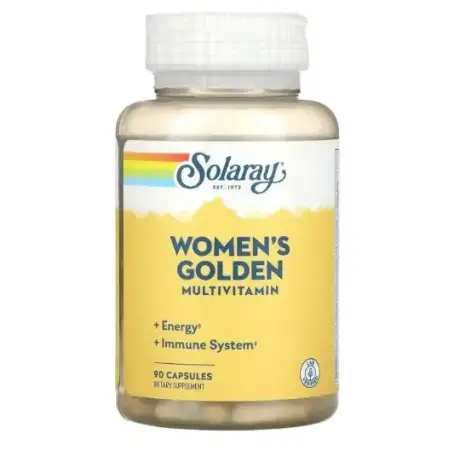 Solaray Мультивітаміни для жінок Women's Golden Multivitamin, 90 веганських капсул