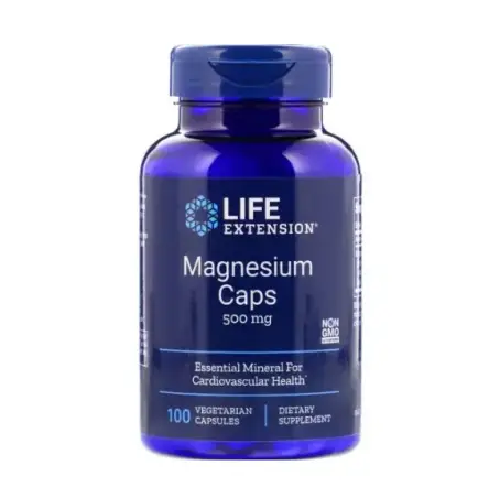 Магній, Magnesium, Life Extension, 500 мг, 100 вегетаріанських капсул