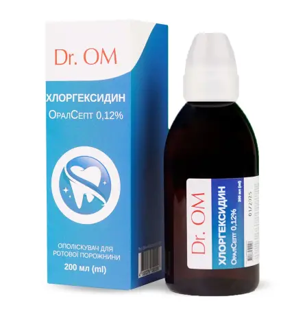 Хлоргексидин Оралсепт 0,12% Dr. OM, 200 мл