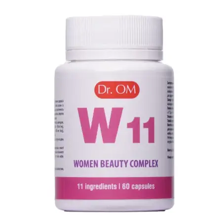 Комплекс для жіночої краси 11 інгредієнтів (W11 Women Beauty Complex) Dr. OM, 60 капсул