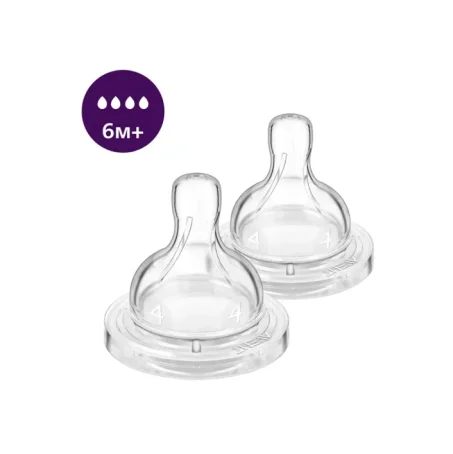 Соска AVENT Anti-colic быстрый поток 6м. SCY764/02, 2шт