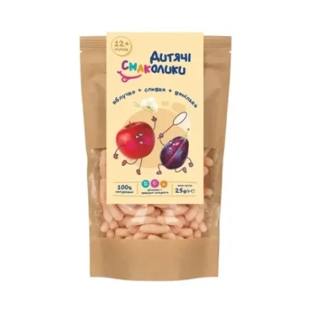 Палочки крупяные Детские Вкусняшки мультизлаки с яблоком, сливой и ванилью, 25 г