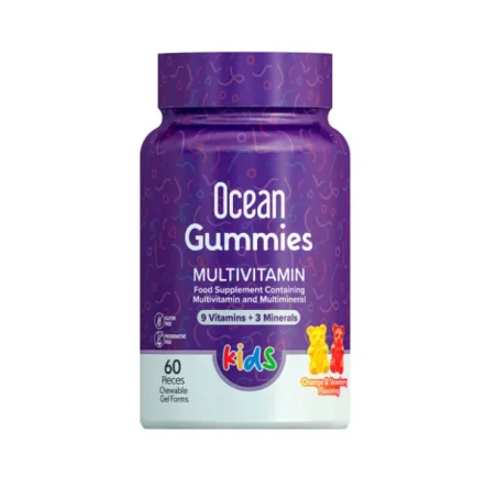 Комплекс мультивитаминов и мультиминералов для детей Orzax Ocean Gummies MultiVitamin, 60 жевательных капсул