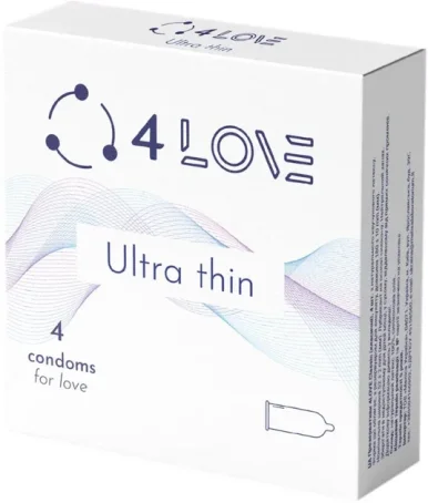 Презервативы 4LOVE Ultra thin Ультратонкие №4